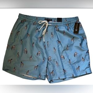 inc international concepts mens size XL swim shorts trunks - zebra print NEW